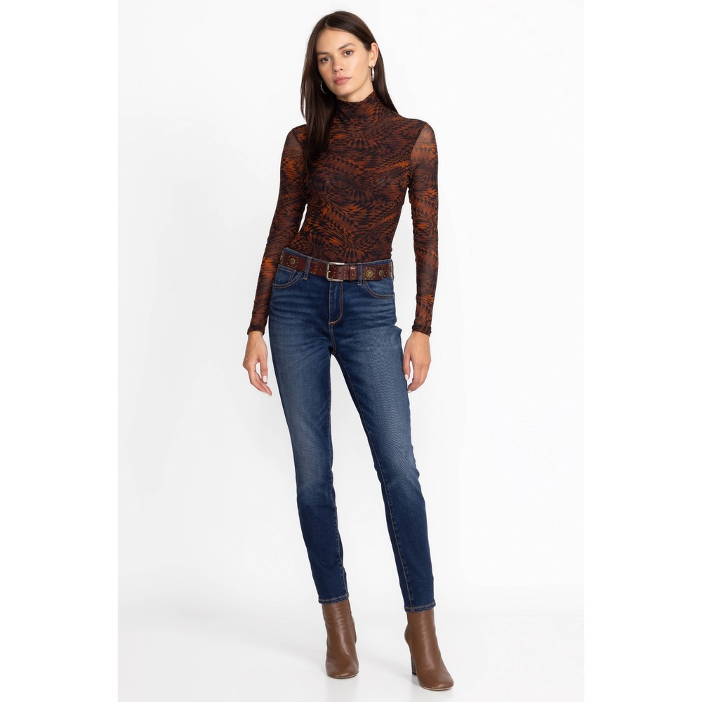 NEW Johnny Was Skinny Jean Womens 25 Dark Wash Mid Rise Stretch JWD1060 $178